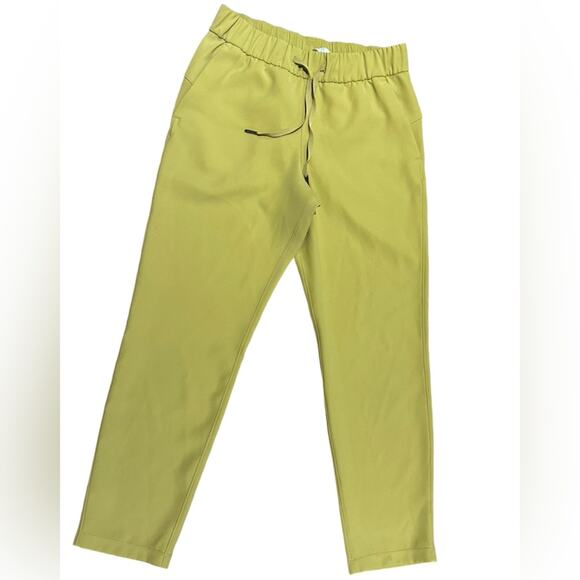 Lululemon Women’s Size 6 Drawstring Waist Pants in a Yellow/Green Color - Picture 1 of 7